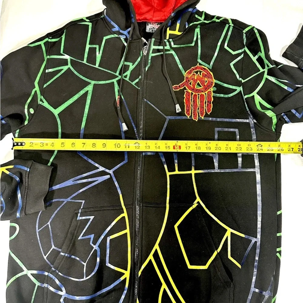 MISKEEN ORIGINALS ZIP HOODIE 2XLT EMBROIDERED GAMER SKATEBOARD-SEEN ON LIL ROMEO